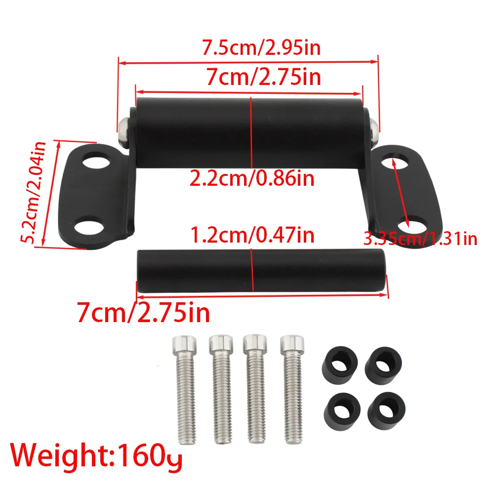 Motorcycle Navigation Mount For Honda CL250 CL300 CL500 2023-2026 7cm 12/22mm Phone Recorder Bracket