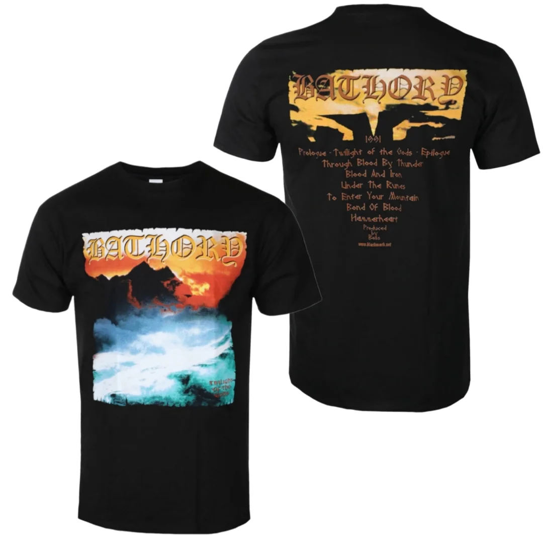 BATHORY - TWILIGHT OF THE GODS Patterned Inspired Printed T-shirts for Men and Women Universal Classic Band Fan T-shirts