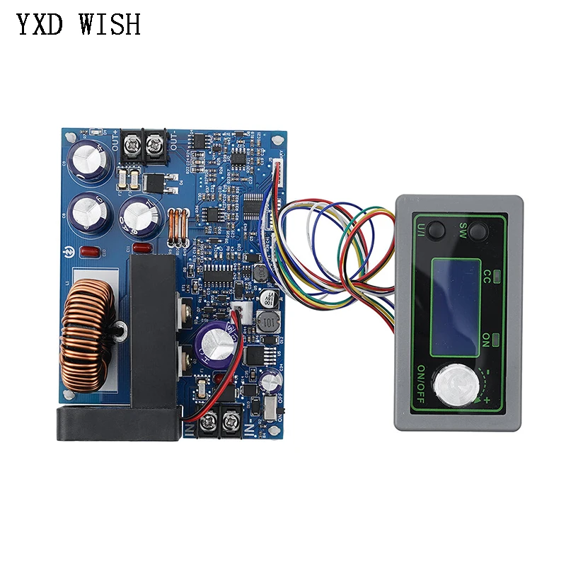 

Понижающий преобразователь постоянного тока WZ5020L WZ5012L CC CV Понижающий модуль питания 50 В 20 А 1000 Вт Регулируемое регулируемое напряжение