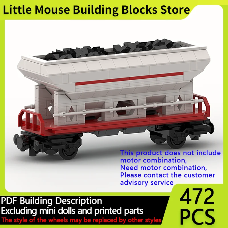 

City Car Model MOC Building Bricks Railway Bulk Freight Wagon Modular Technology Gifts Holiday Assemble Children Toys Suit