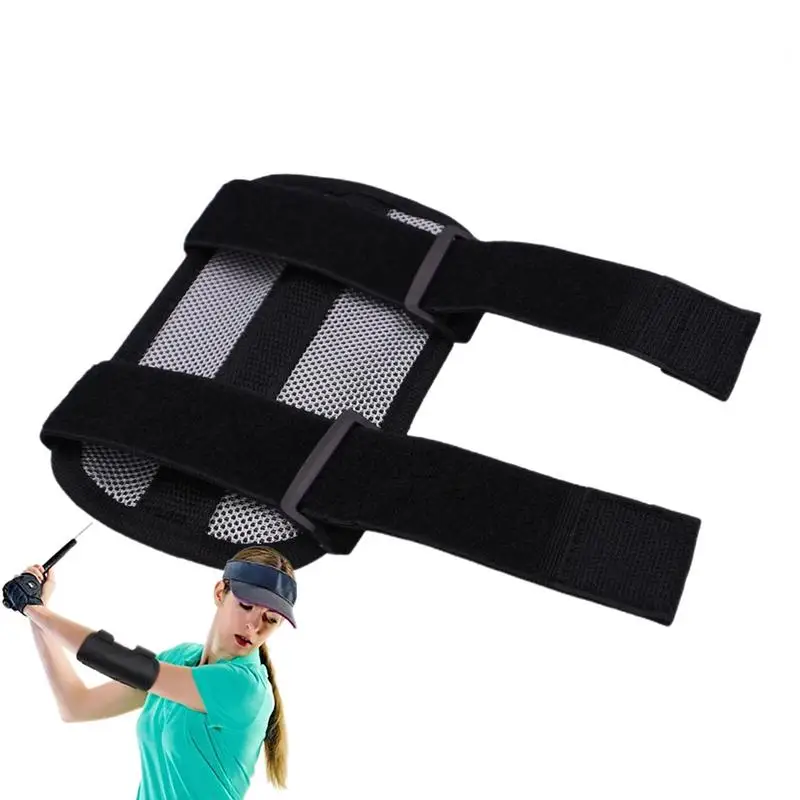 

Golf Swing Training Elbow Brace Adjustable Nylon Swing Trainer With Sensitive Beep Multifunctional Straight Arm Trainer