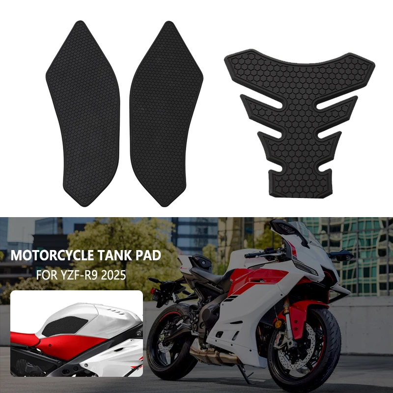 

For YAMAHA R9 YZFR9 Side Fuel Tank Pads Protector Stickers Decal Gas Knee Grip Traction Pad Sticker YZF-R9 2025 Motorcycle