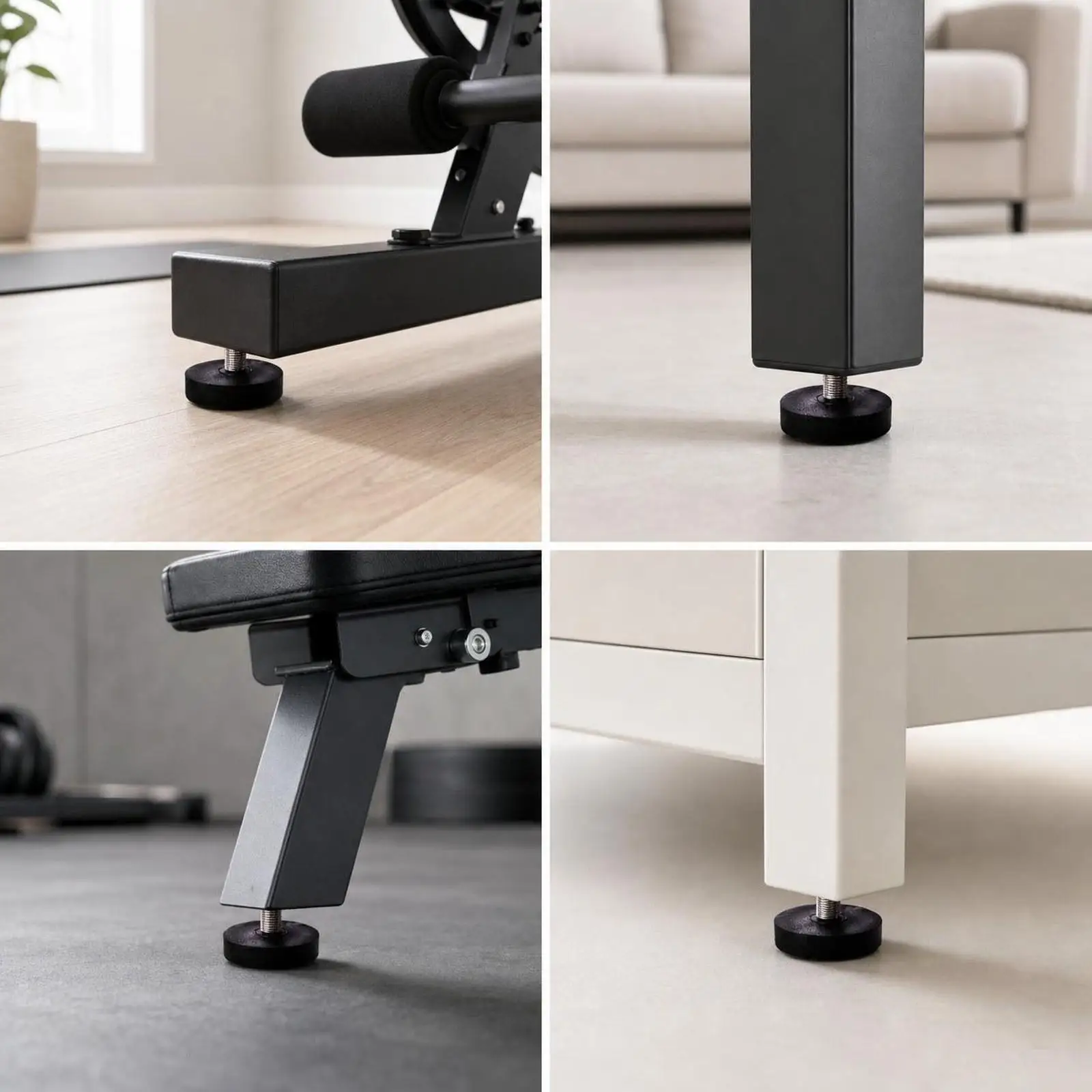 Exercise Bike Leveling Screw Foot Pads Noise Reduction Support Feet Easy to Install Durable Parts