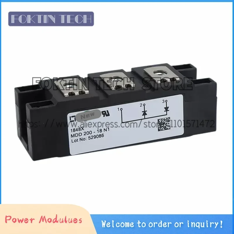 New MDD200-08N1 MDD200-18N1 MDD200-12N1 MDD200-14N1 MDD200-16N1 MDD200-20N1 MDD200-22N1  Original  Power Module