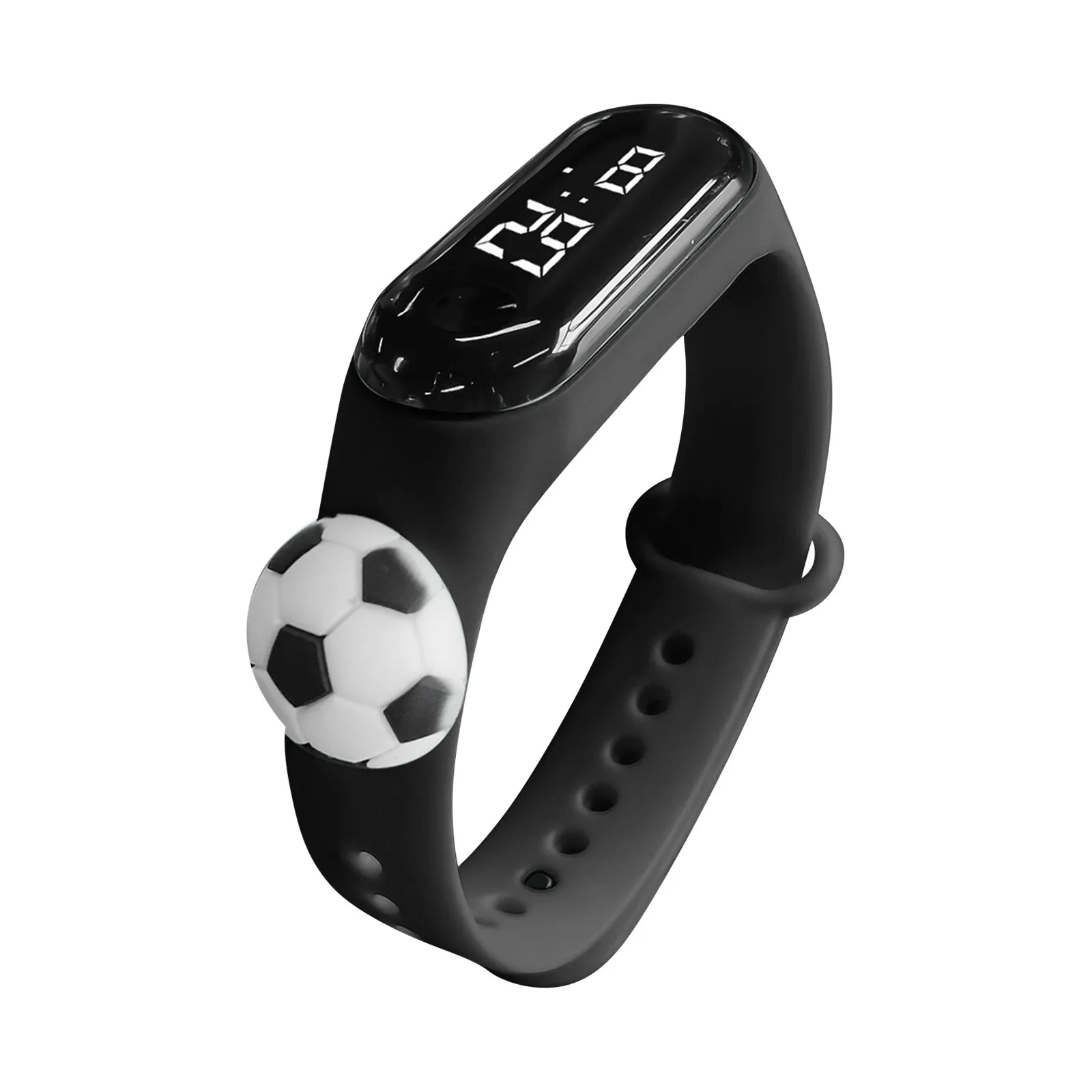 Children'S Bracelet Watch Football Decoration Cartoon Watch Suitable For Students Outdoor Electronic Display Time Watches