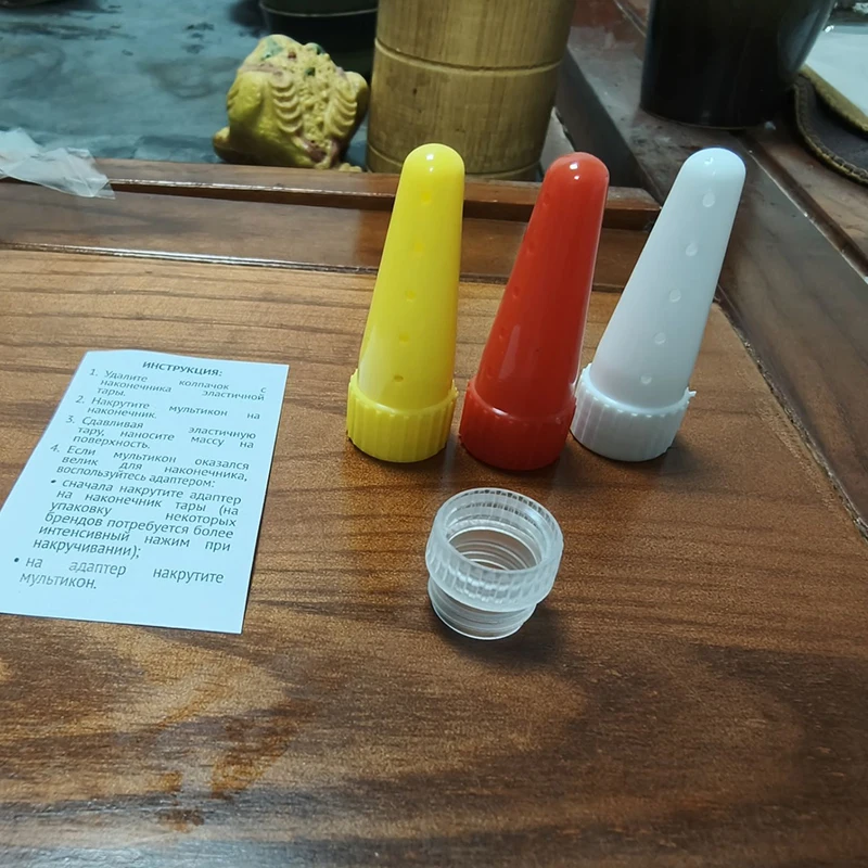 {BBAB1} 3Pcs/Set Kitchen Ketchup Squeeze Bottle NozzlePlastic Syrup Dispenser Nozzles For Salad Dressing /BBQ Sauce Accessories