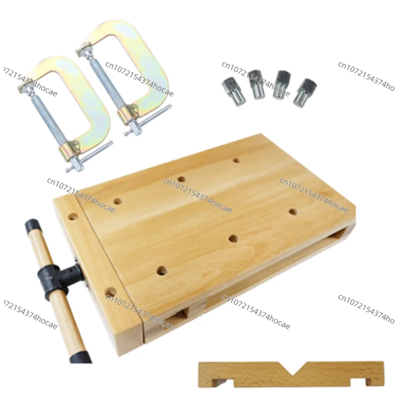 Household Small Woodworking Worktable Multi-function Woodworking Table Beech Solid Wood Manual Worktable