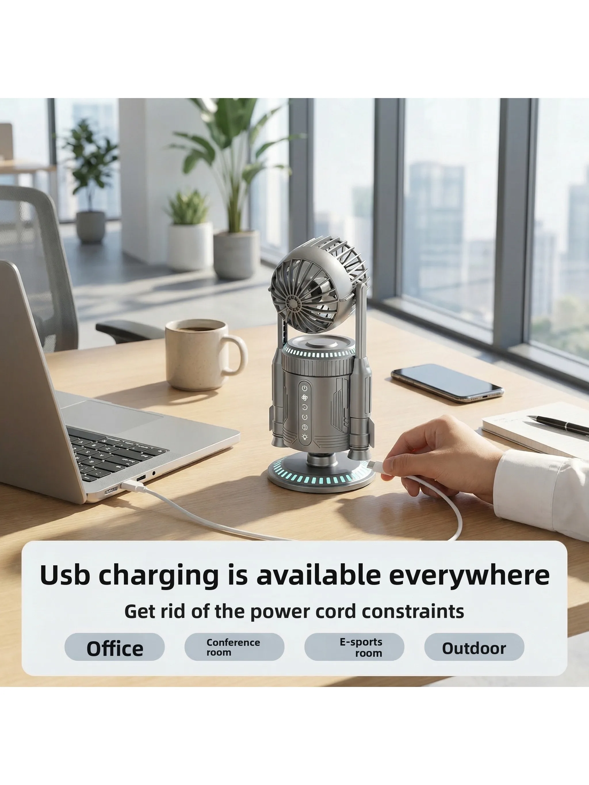 Ventilateur de bureau en forme - Usb Desk Fan avis et prix