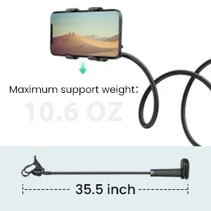 90 cm Telefonhalter Ständer Lazy Bracket Kopfstütze Bett 360 Flexible lange Arme Klemmhalterung für iPhone Samsung und 3,5 ~ 6,7 Zoll Gerät – Detail 9