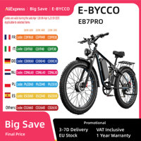 Electric Bicycle E-BYCCO-EB7 Pro 3000W Motor 52V23AH Waterproof Battery Off-Road Electric bike 26*4.0Fat Tire All Terrain E Bike