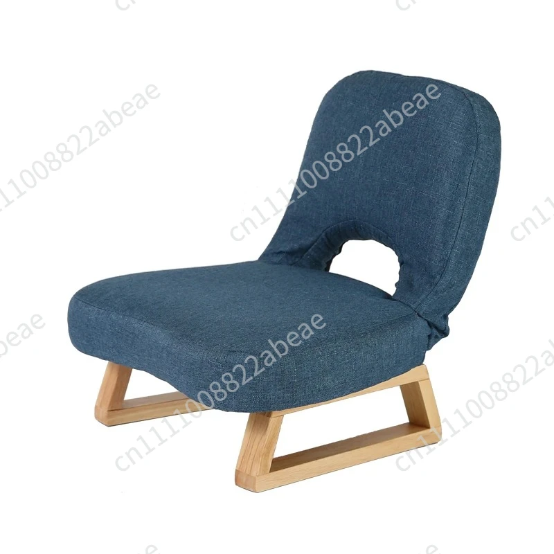 Low Tatami Floor Chair-Soft Padded Backrest,Balcony Lazy Sofa,Non-Slip Breathable Coffee Chair,Compact Seating Solution