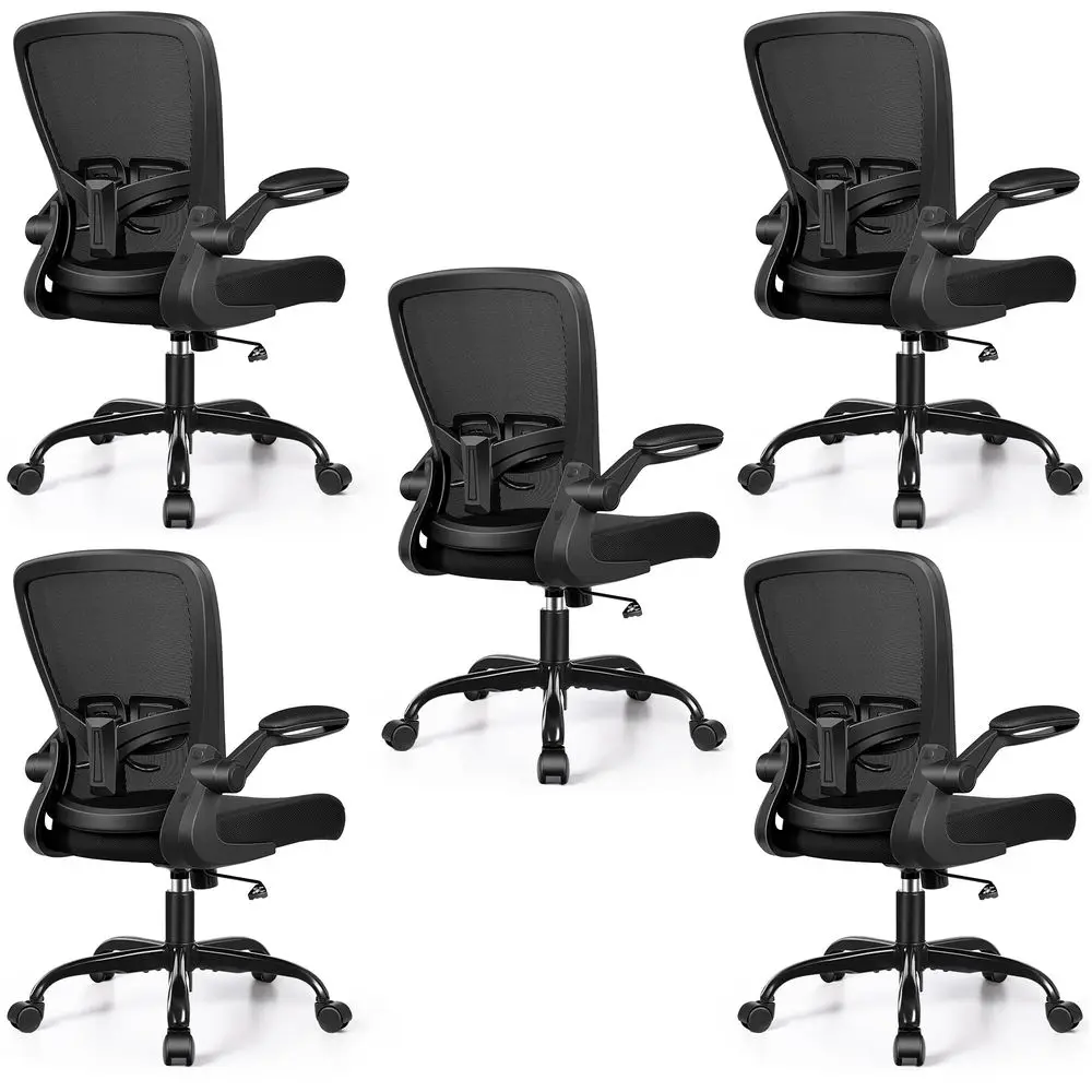 

Office Chair, Ergonomic Desk Chair with Adjustable Height and Lumbar Support Swivel Lumbar Support Desk Computer Chair with Fli