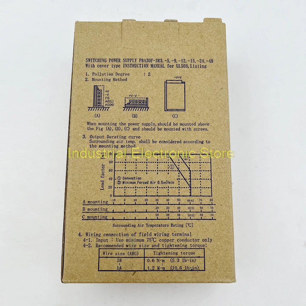 For COSEL Switching Power Supply 24V 1.3A PBA30F-24 