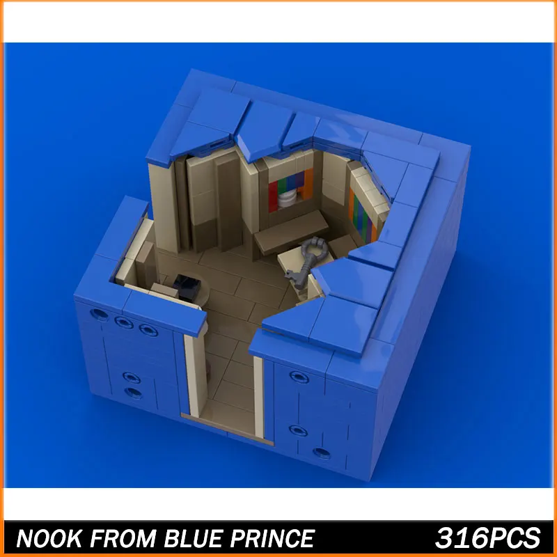 MOC Building Blocks Street View Series Study House DIY Model Assemble Bricks Puzzle Toys  Assemble Xmas Juguetes Gifts 316PCS