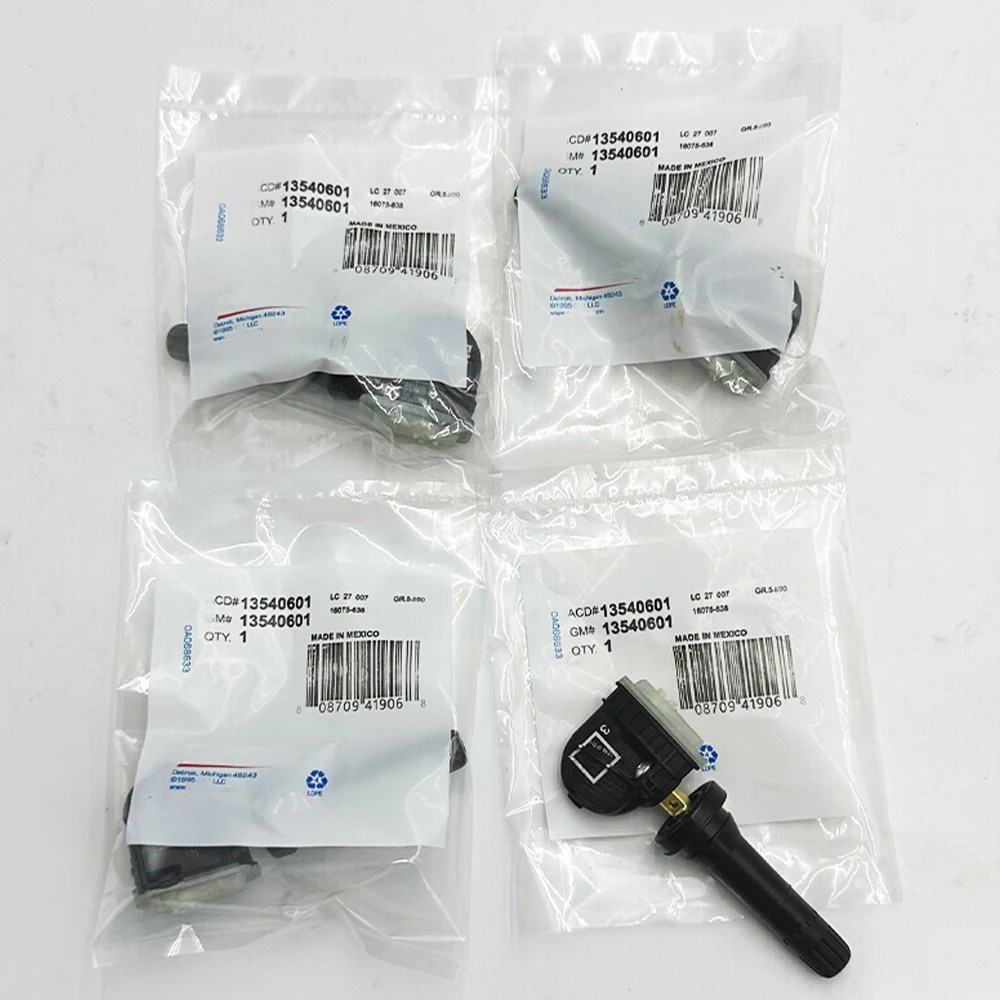 

4Pcs OE 13540601 13598771 13598772 for 2017 2021 2022 GMC Buick Cadillac Chevrolet Truck & Van TPMS Tire Pressure Sensor 315MHz