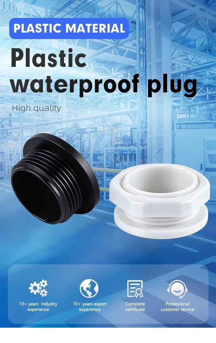 10 stücke M12-M71 Kunststoff Stecker Loch Kappe IP68 Wasserdichte Nylon Gewinde Loch Stecker M20 * 1,5 Schwarz Grau Loch Kappe abdichtung Abdeckung Mit Gummi – Detail 5
