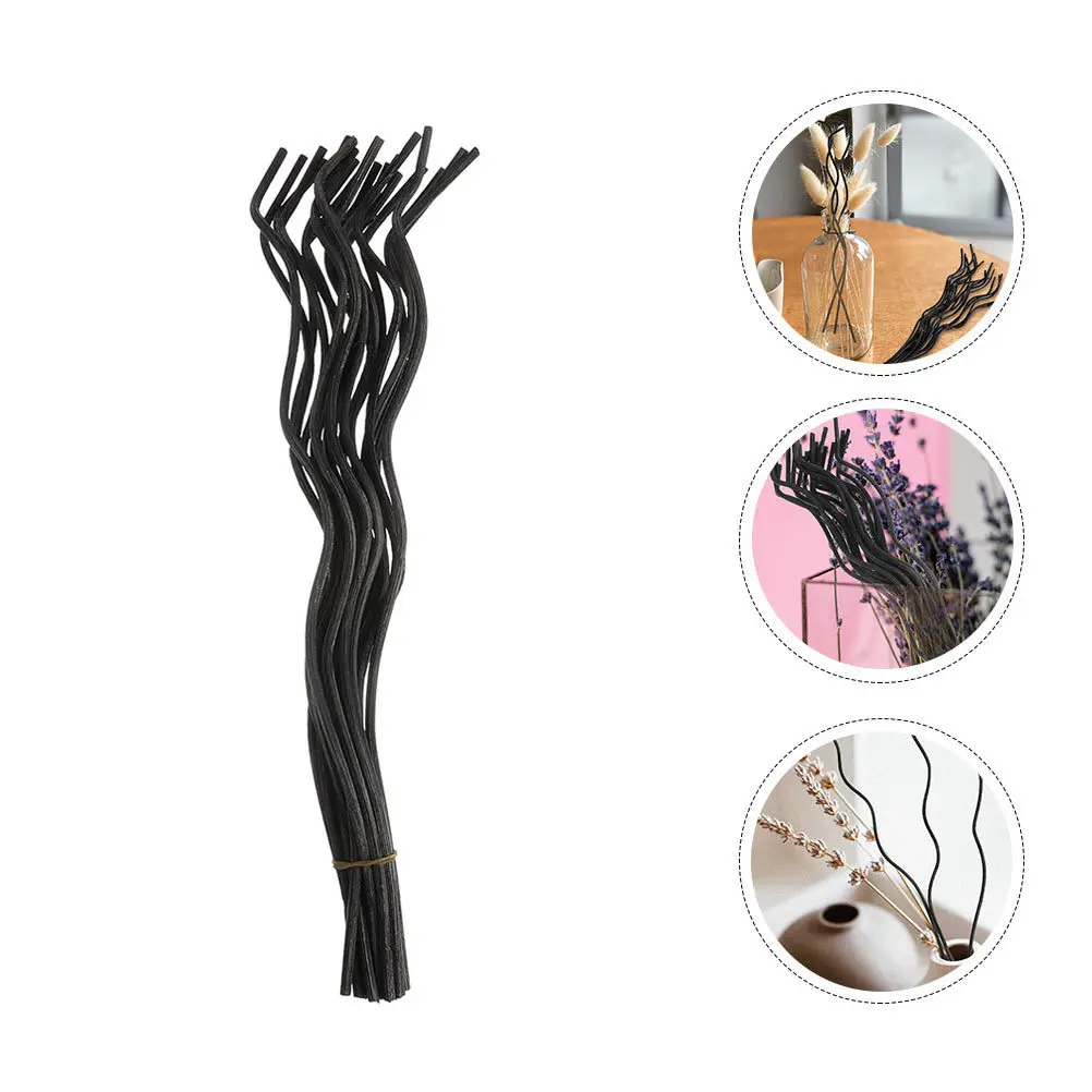 

20pcs Black Rattan Reed Diffuser Sticks For Essential Oil Perfume Aroma Diffuser Stick