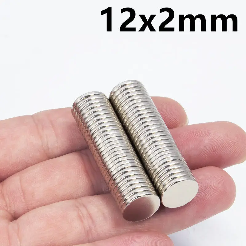Super Strong Round Neodymium Magnet Powerful Magnets N35 Permanent Magnetic NdfeB Refrigerator Magnet 3x2 6x3 8x2 10x2 12x2