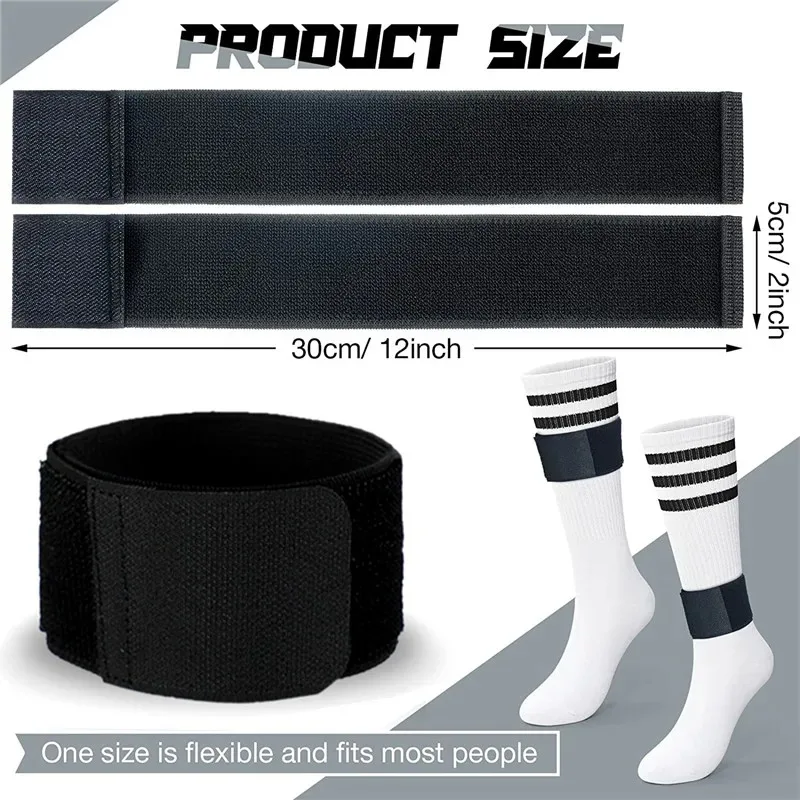 1Pair Anti-slip Shin Guards for Football Sports Leg StrapsShin Fixation Straps, Lightweight Ankle Pads for Running and Cycling