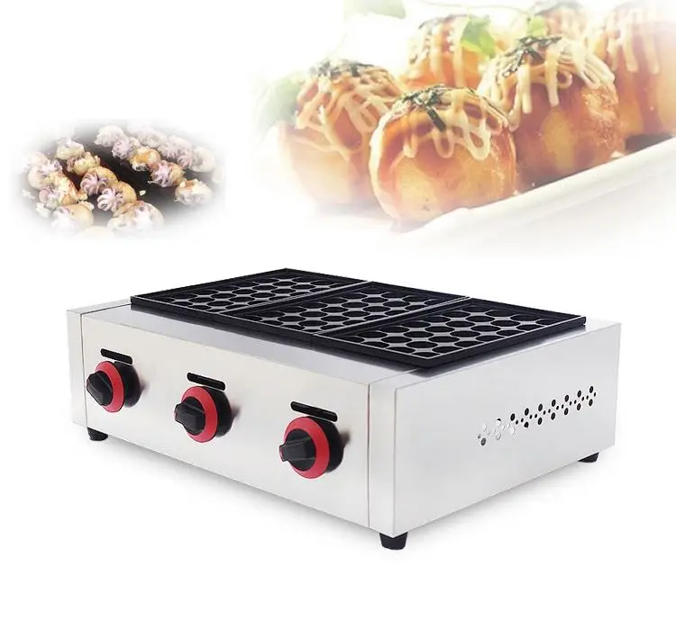 Electric Takoyaki Maker Machine 56 Holes Grill Pan Kitchen Grill, Fish Ball Griller Meatball Grilling