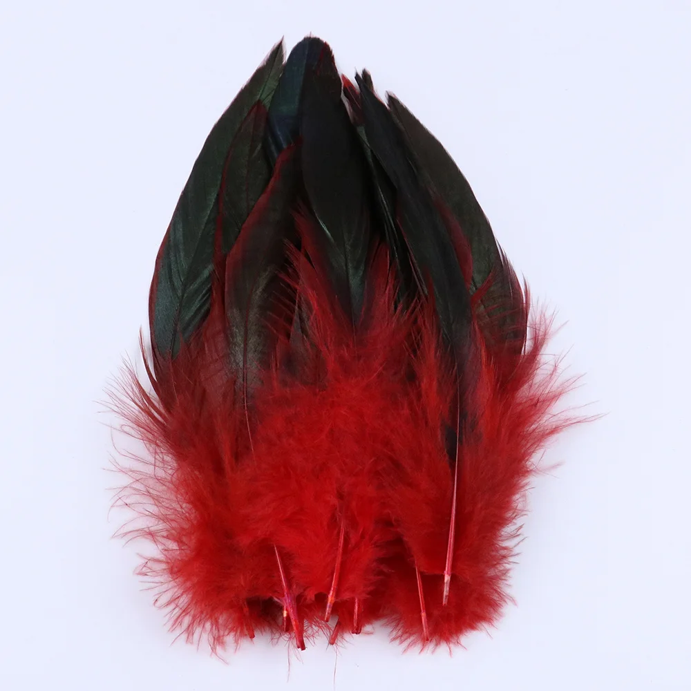 100pcs Natural Rooster Pheasant Chicken Feather Tail 14-20cm Crafts Diy Dyed Chicken Plume Jewelry Making Decoration Accessories