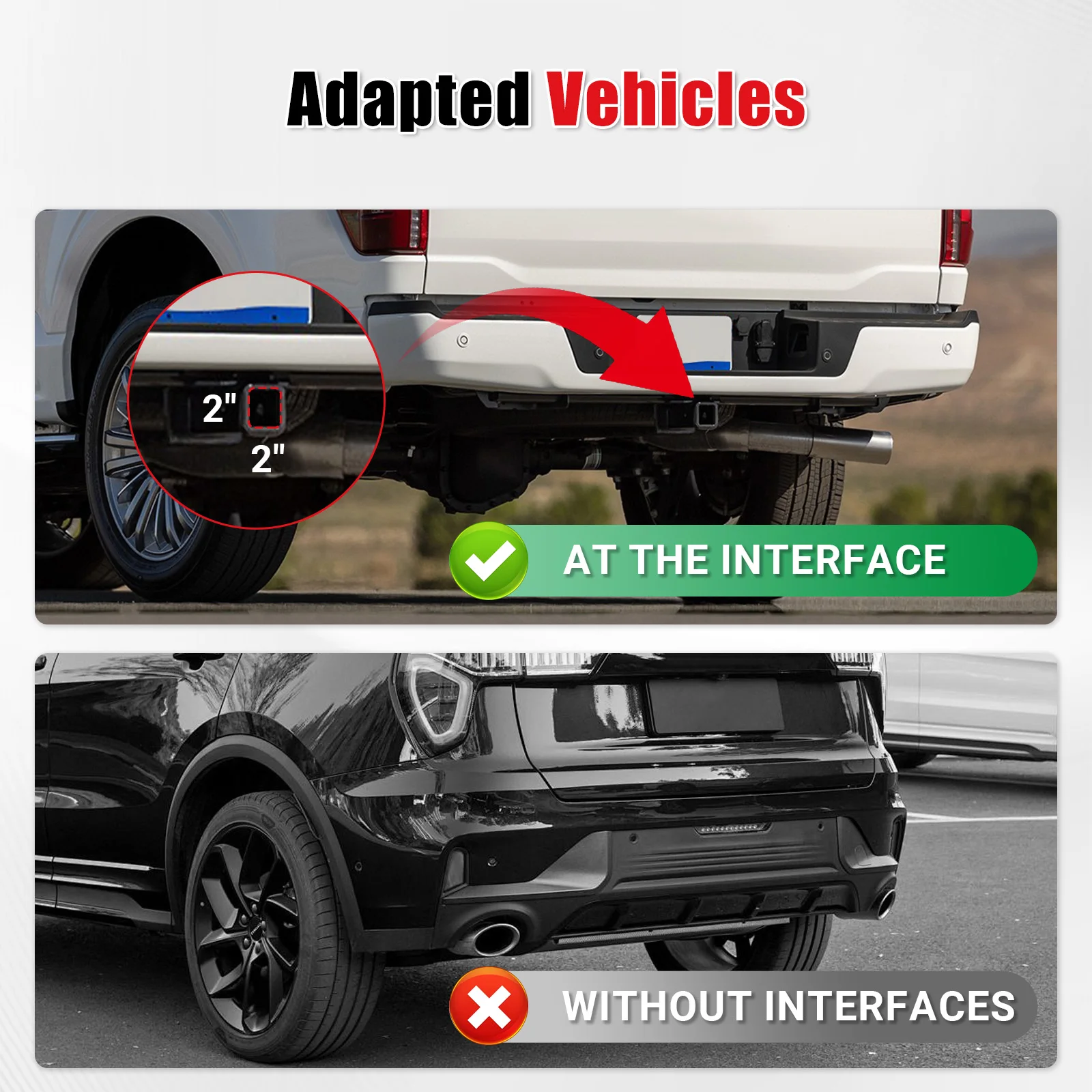 Bumper Step Hitch Slider With 3/4" D-Ring Shackle Combo Accessory For 2" Hitch Receivers Trucks Off-Road Vehicle Towing Pickup view 6