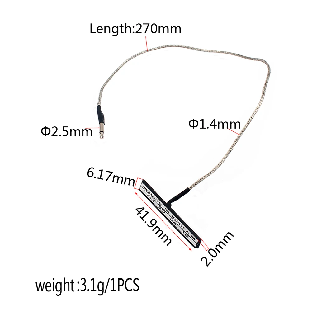 

Sturdy Pickup Stick For Violin High Sensitivity Accessories Parts Silver