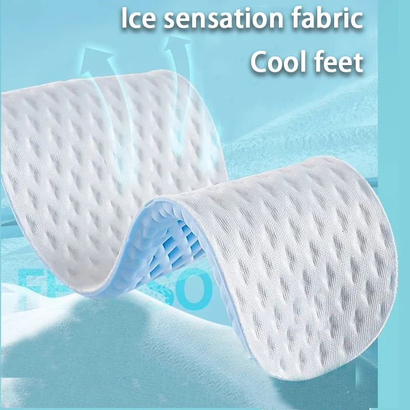 4Pcs/6Pcs Feet Running Sports Insoles Mesh Breathable Insoles for Shoes Men Summer Cool Insole Memory Foam Shoes Pads image 3
