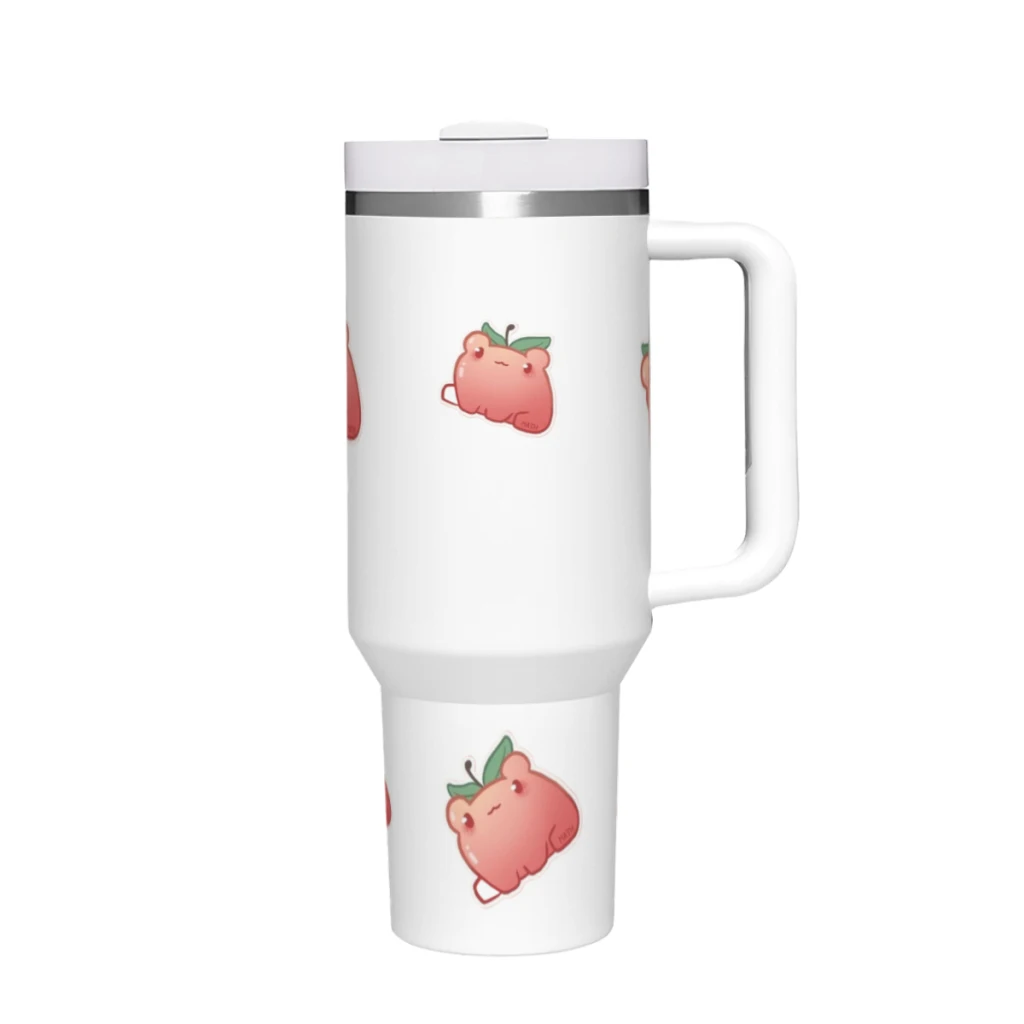

Car Travel Mugs Cute Frog Stainless Steel 304 Tumbler Water Bottle 40oz/1200ml