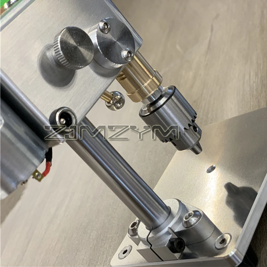Imagem -05 - Micro Broca do Banco com Velocidade Ajustável Mini Máquina de Perfuração Ferramenta do Reparo do Relógio da Precisão Adaptador do Poder 0.34 mm 220v
