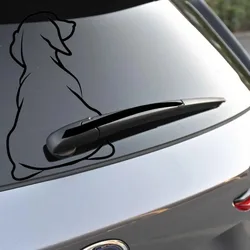 Car Stickers Personalized Kitty Cat dog Decoration After The Windshield Wiper Sticker Die Cutting Decal Auto Decoration Car
