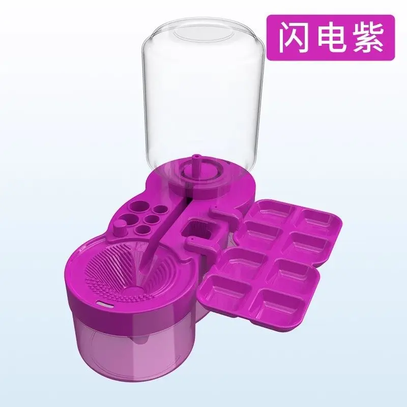 Installation-free lazy brush cleaner oil paint makeup press change water wash pen bucket