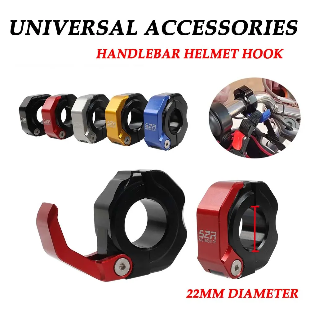 خطاف خوذة دراجة نارية من الألومنيوم ، شماعات السكوتر ، أدوات الحقائب ، خطاف القفازة ، حقيبة الأمتعة ، الأجزاء ، 22 من الألومنيوم