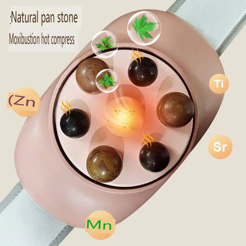 Abdominal Massager, Hot-Filled Rubbing Instrument, Pebble Stone Belly Massager, Tummy Relaxation Tool