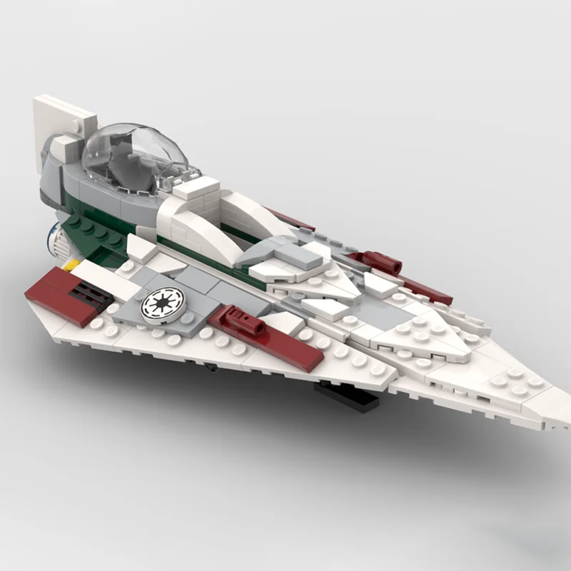 

309 шт. MOC знаменитый фильм и телевидение, модель истребителя Джедая, сборка, строительные блоки, игрушка, детский подарок на день рождения