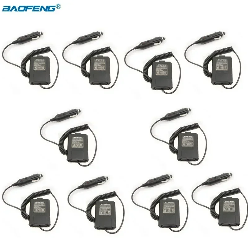 10PCS Baofeng BL-5 Battery Eliminator Car Charger Adapter for Portable Radio UV5R UV-5R UV-5RE UV-5RA Walkie Talkie Accessories