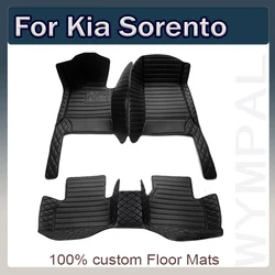 Car Floor Mats For Kia Sorento Seven Seats 2009 2010 2011 2012 Custom Foot Pads Automobile Carpet Cover Interior Accessories