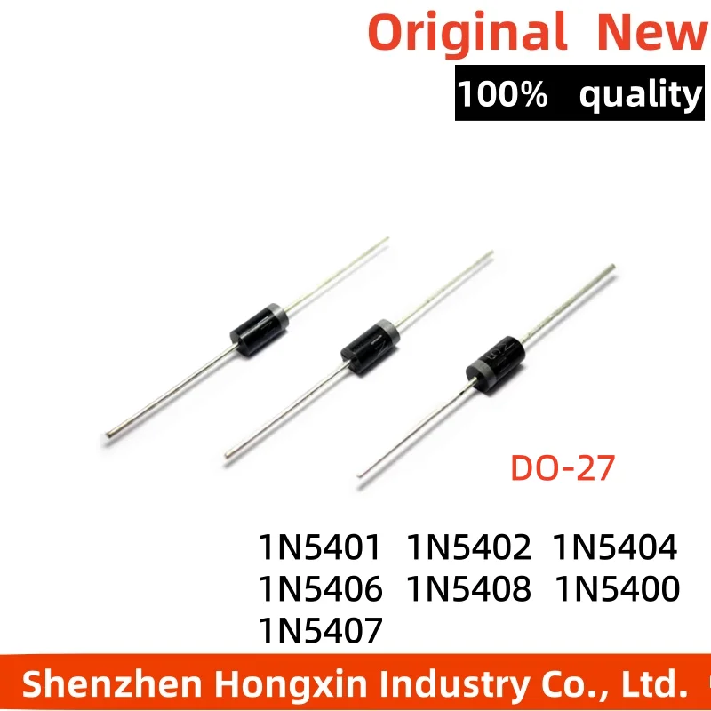 100 pieces of IN5408/1N5401/5400/5402/5404/5406 5407 3A 1000V rectifier diodes