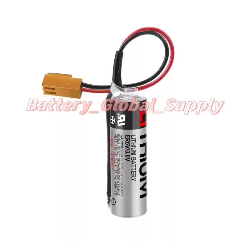 

ER6V Battery 3.6V M70 System Drive CNC with Brown Plug 1PCS New -