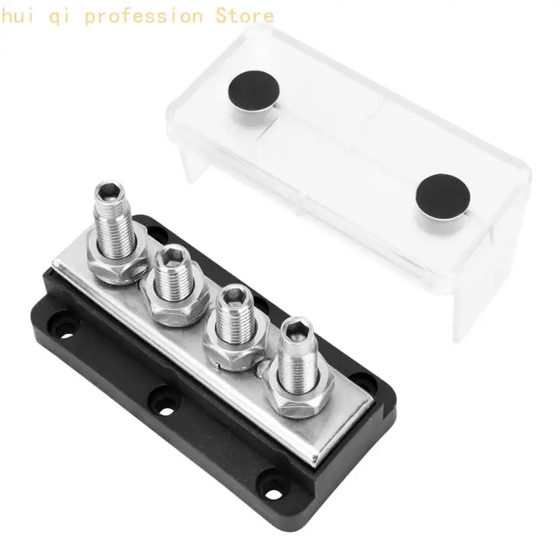 Batterie-Stromschiene 300A für elektrische Systeme, Stromverteilerblock-Set für Wohnmobil-, Marine- und Anhängerverkabelung H8WE – Detail 2