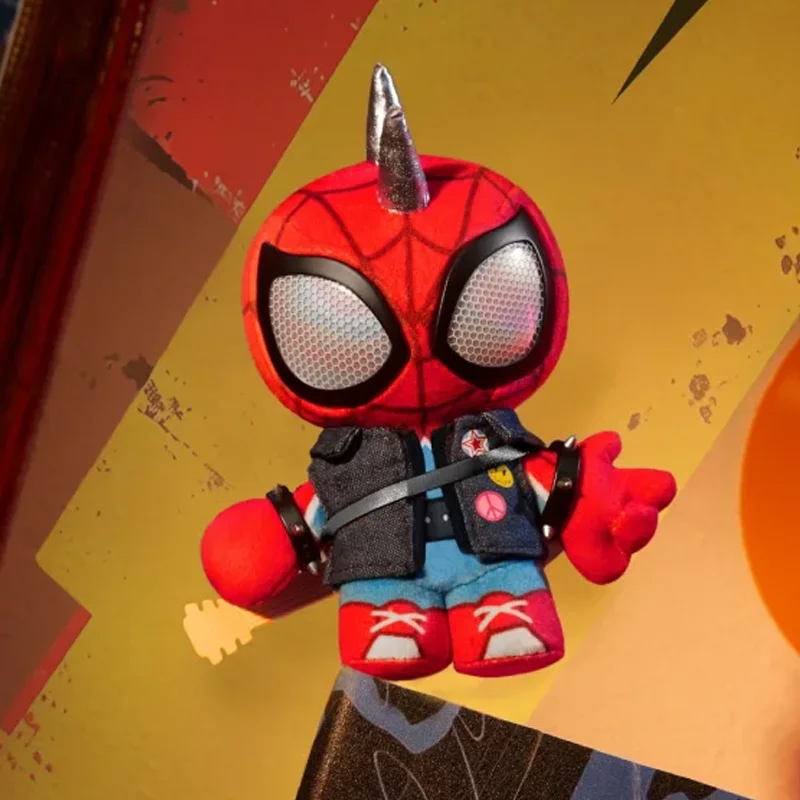 Original Marvel Spider-Man Spider-Sense Series Vinyl Face Blind Box Plush Pendant Cute Dolls Figures Ornaments Collect Toys Gift - view 6