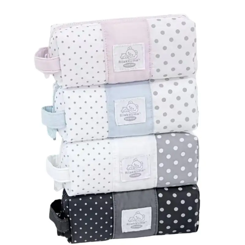 Niedliches Polka-Dot-Federmäppchen mit großem Fassungsvermögen und Griff, tragbare Aufbewahrungstasche, Kosmetiktasche, Schreibwaren-Organizer – Detail 7
