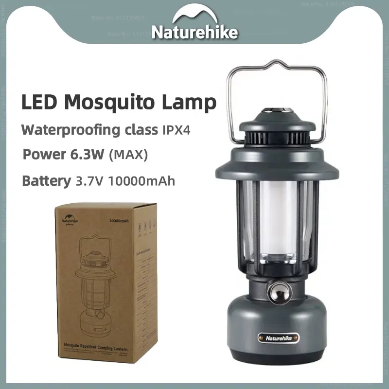 

Naturehike Outdoor Camping Mosquito Repellent LED Lamp IXP4 Waterproof Ultralight Portable Travel Tent Atmosphere Lighting Light