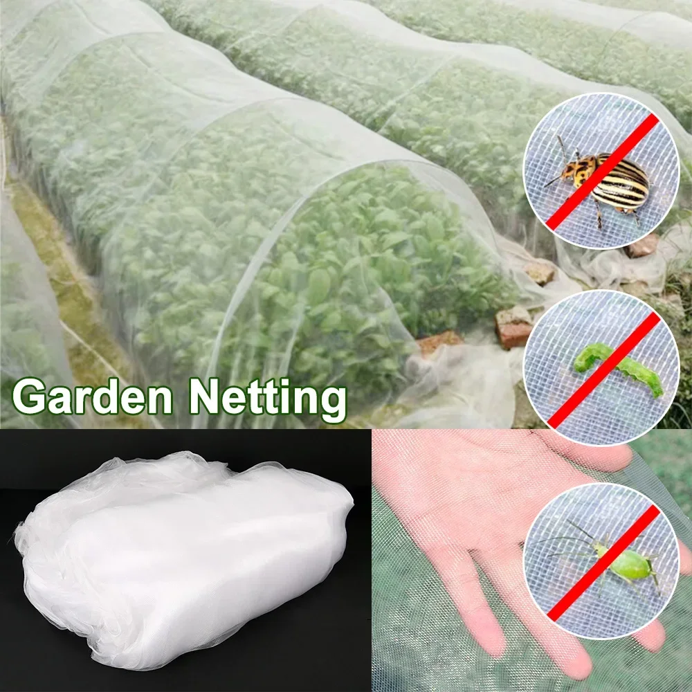 Plant Potection Net Greenhouse Protective Net 60mesh Fruit Vegetables Care Cover Garden Pest Control Insect Net Plant Cover Net