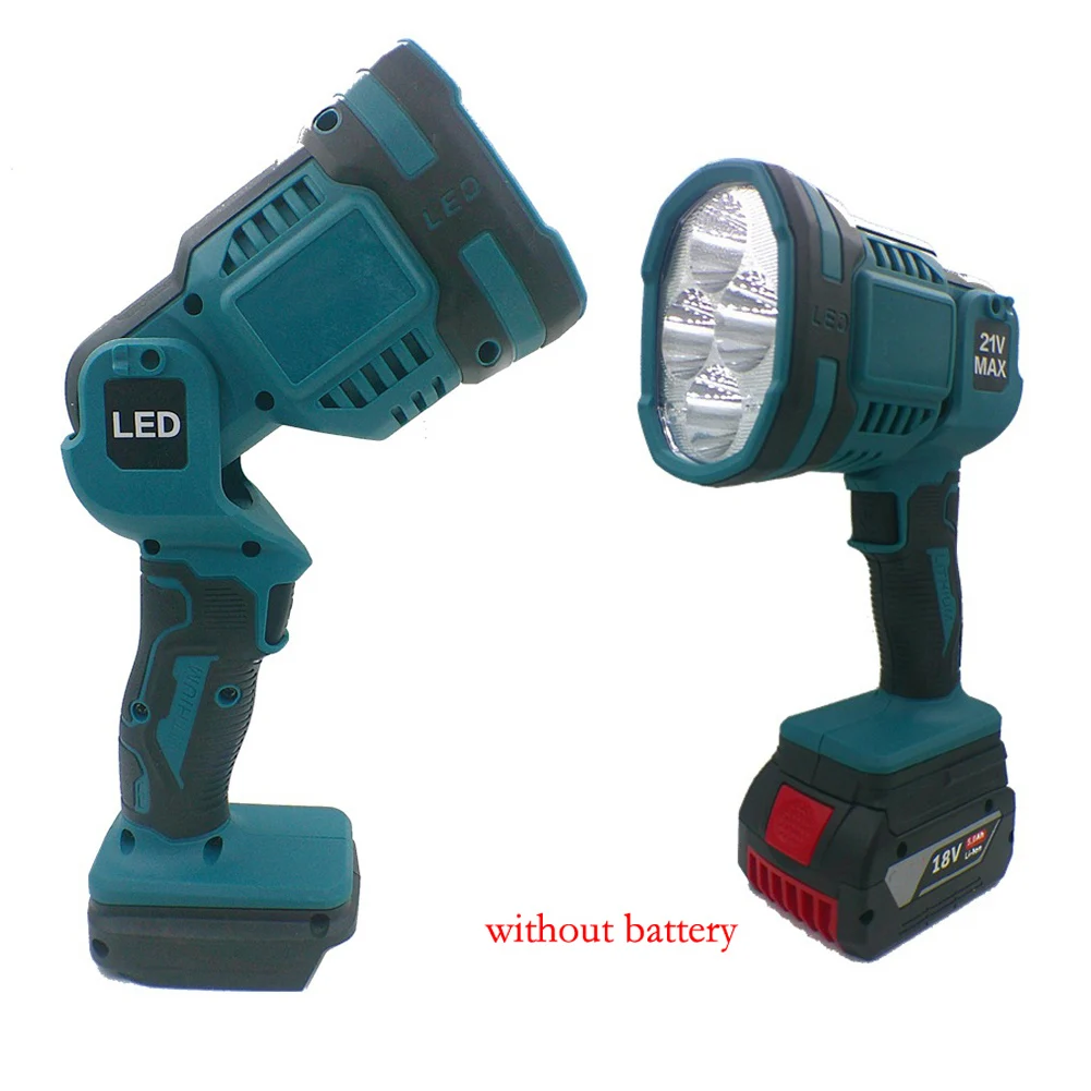 LED Cordless Flashlight Work Light for For bosch BAT622 BAT609 Battery Powered with Adjustable Light Head 1200 Lumen