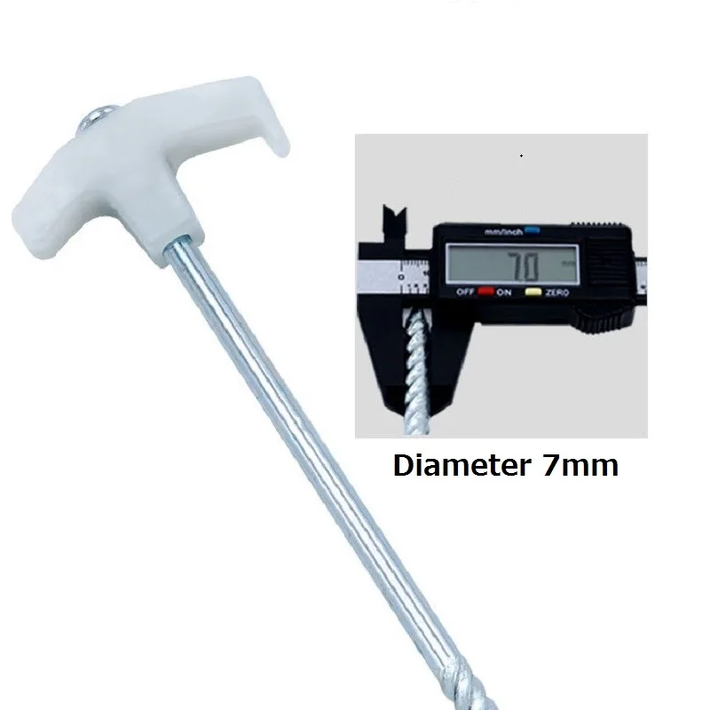4/8/10 шт. люминесцентные фонарики для кемпинга длиной 25 см, флорестые винты, резьбовые стойки для палатки, стальные гвозди, аксессуары для палатки