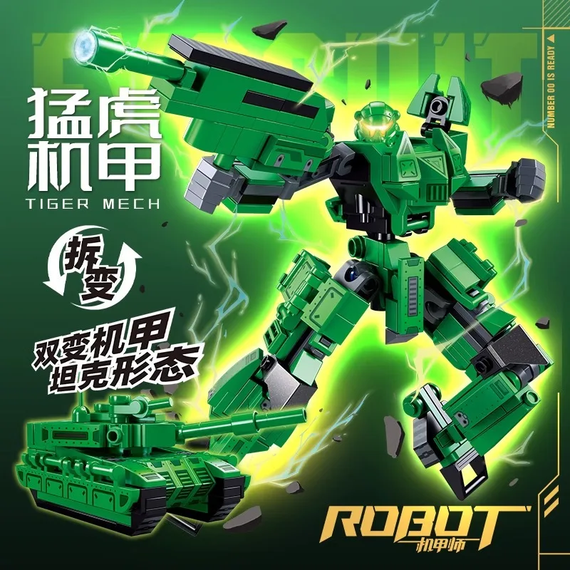 

Mech Series Building Blocks Toy Sets China Heros Warrior Model Transformation DIY Dragon Mecha Bricks Toy for Boy Kids Gifts