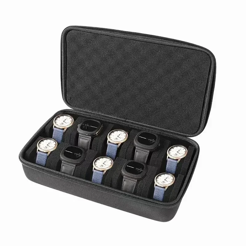 Uhrenbox-Organizer für Damen oder Herren, Uhren-Reisetasche, tragbare Aufbewahrung, Uhren-Display-Halter für Armbanduhren und Smartwatches