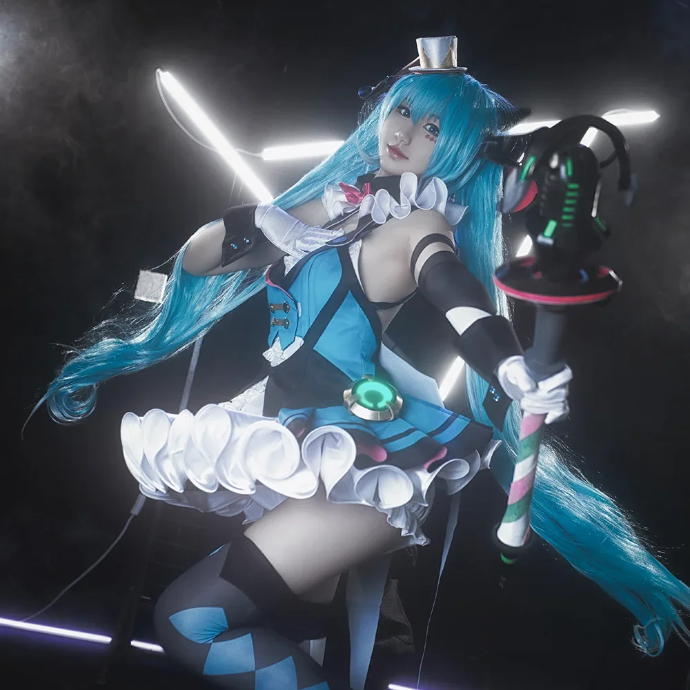 Miku السحرية ميراي 2019 تأثيري حلي 2025 رائجة البيع Miku الأزرق المرحلة فستان أنثى زي لعبة أنيمي