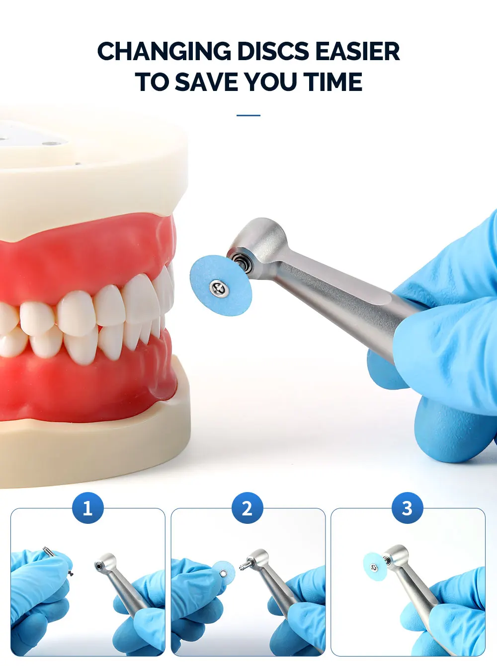 40 Stück/Beutel Azdent Dental-Finish- und Polierscheiben für Komposit, Metalle und Porzellan – Detail 8